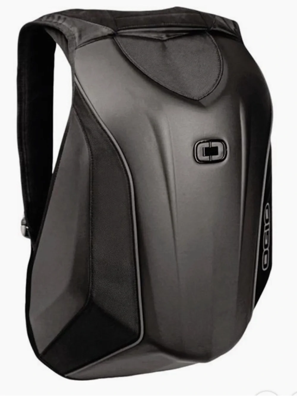 OGIO Men's Black Hard-Shell Mach 3 Backpack with Silver Logo